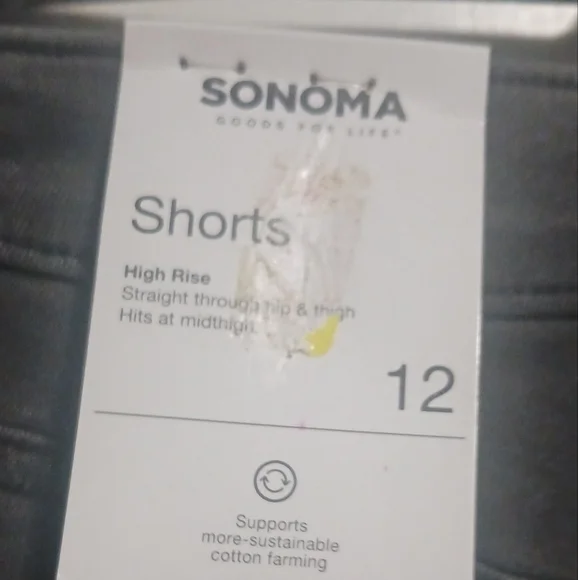 NWT Sonoma Women's High Waist Shorts - Black - Picture 3 of 6